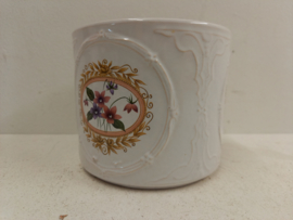 Frankton bloempot met roze bloemen / Frankton flower pot with pink flowers
