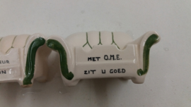 Collectie 7 stoeltjes asbakken reclame / Collection 7 chair ashtrays commercialss