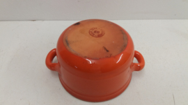 Oranje stoofpan 14 centimeter / Orange casserole 5.5 inch.
