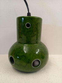 2 groene keramische lampen / 2 green ceramic lamps