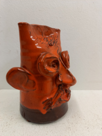 Spaarpot oranje kop / Piggy bank orange head