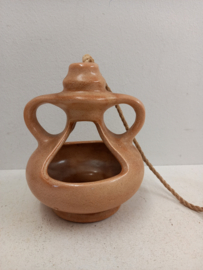 Mobach hangpot in bruin keramiek / Mobach hanging planter in brown ceramics