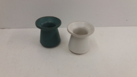 West-raven klein vaasje in wit nr. 708 / West-raven small vase in white nr. 708