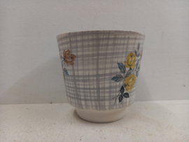 Frankton gele bloemen 2 bloempotten / Frankton yellow flowers 2 planters
