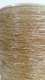 Vaas in geel geborstelde uitvoering 1075 / Vase in yellow with brushed execution 1075