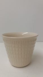 Bloempotje in wit nummer S 1 Sphinx / Planter in white numberd S 1 Sphinx