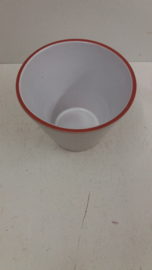 2 grijze bloempotjes nummer 26-2 / 2 gray planters number 26-2