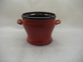 Speck Rood met oortjes 10 x 13 cm. / Red with little handles 3.1 x 5.1 inch.