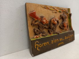 Spreukentegeltje  " Horen zien zwijgen "