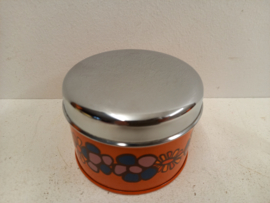 Klein Brabantia keukenblik met retro opdruk  / Small Brabantia kitchen tin with retro print