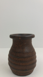 Waxine licht houder in bruin van Jan de Graaf / Waxine holder in brown by Jan de Graaf