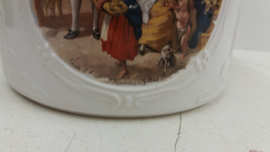 Frankton bloempotten met Engels decors / Planters with English decors