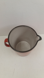 Set Oranje kan met 6 bekers  / Set orange jug with 6 cups