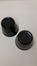 Bloempotjes zwart 2111 gemerkt 0 / Planters in black 2111 marked 0