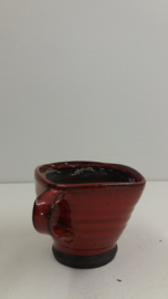 Potterie de Graaf vuur test potje rood / Pottery de Graaf fire tess jar red