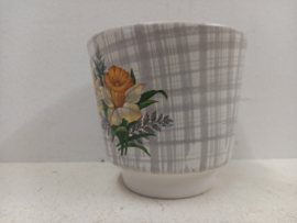 Frankton gele bloemen 2 bloempotten / Frankton yellow flowers 2 planters