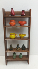 3 kleine mini vaasjes 3 x 1 cm. / 3 small vases 1.18 x 0.39 inch.