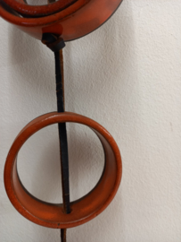 Keramiek hanger rood oranje  / Ceramic pendant red orange