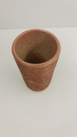 Vaas in geel geborstelde uitvoering 1075 / Vase in yellow with brushed execution 1075