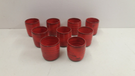 Potterie de Graaf schaal  rood  / Pottery de Graaf bowl red