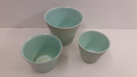 Grijs bloempotje gemerkt ADCO / Gray planter marked ADCO