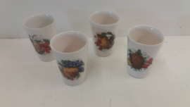 Bekers met fruit opdruk Frankton Tegelen / Cups with fruit print Frankton Tegelen