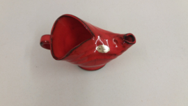 Potterie de Graaf vuurtesten rood oranje / Pottery de Graaf fire tesses red orange big