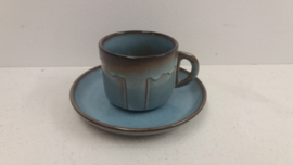 Kop en schotel Huizen keramiek / Cup and Saucer Huizen ceramics