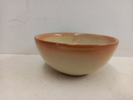 Mooi schaaltje gemerkt H v D en 393-2 oker / Nice bowl marked H v D and 393-2 ocher