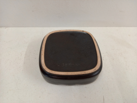 Scheurich 139-14 Asbak in bruin met rood / 139-14 ashtray in brown with red
