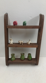 6 mini vaasjes in wit  / 6 mini vases in white