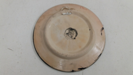 Tunesisch wandbord met een kameel 18 cm. / Tunisian wall plate with a camel 7.1 inch.