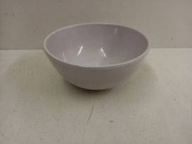 Plantschaal in wit met ribbel nr. 4. / Planting bowl in white with ribs nr. 4