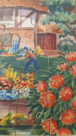 Wooden Jigsaw puzzel landhuis / Wooden Jigsaw puzzle country house