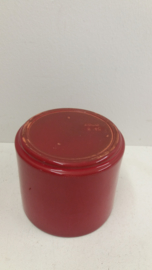 Rode bloempot in nummer 2119 maat 2 / Red planter in number 2119 size 2