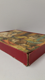 Jig-saw puzzel met konijnen 21 x 28.5 cm. / Jig-saw puzzle with rabits 8.2 x 11.2