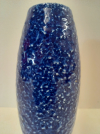 Scheurich 522-18 in blauw gespikkeld / Scheurich 522-18 vase in blue spotted