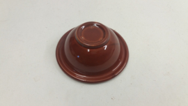 Snack schaaltje in bruin 14 cm.  /  Snack bowl in bruin 5.5 inch.