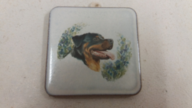 Lief honden tegeltje 6 centimeter / Sweet dog tile 2.3 inch