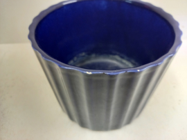 Bloempot in blauw nr. 413 / Planter in blue nr. 413