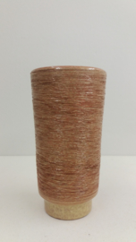 Vaas in geel geborstelde uitvoering 1075 / Vase in yellow with brushed execution 1075