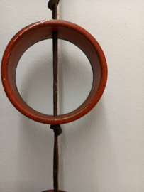Keramiek hanger rood oranje  / Ceramic pendant red orange