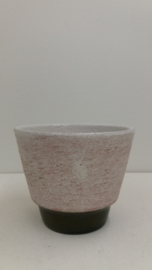 Bloempotten grove structuur groen nr. 2117 / Planters with coarse relief  nr. 2117