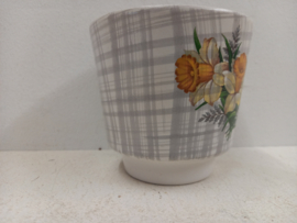 Frankton gele bloemen 2 bloempotten / Frankton yellow flowers 2 planters