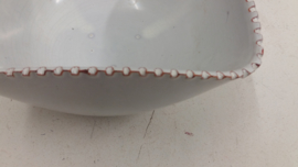 Mooie plantschaal in wit 21.5 cm. / Nice planter bowl in white 8.4 inch.