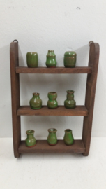 6 mini vaasjes in wit  / 6 mini vases in white