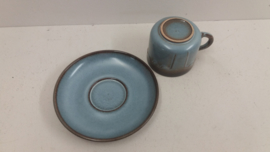 Kop en schotel Huizen keramiek / Cup and Saucer Huizen ceramics
