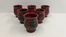 Mooie kan met bekers Gmundner Austria / Nice pitcher with cups Gmundner Austria