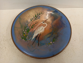 Koperen asbak met hertje / Copper ashtray with deer
