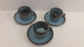 Kop en schotel Huizen keramiek / Cup and Saucer Huizen ceramics